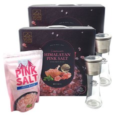Tops 喜馬拉雅粉紅鹽 500g+不繡鋼研磨罐組合, 2組