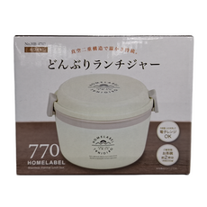 珍珠金屬 橡實保溫便當罐 HB-4741, 白色, 770ml, 1個