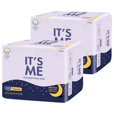 IT'S ME 夜用衛生棉 褲型, 2包, L(95~105號), 4片