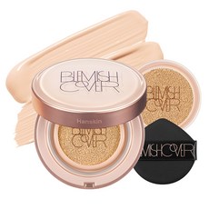 Hanskin 瑕疵遮瑕氣墊粉餅正裝 11g+替換蕊 11g組, #Semi-matte款 N21 Cream, 1組