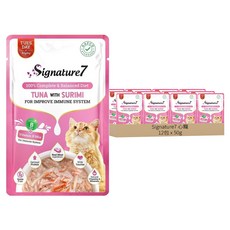 Signature7 心寵 貓餐包, 鮪魚 + 蟹肉棒, 50g, 12包