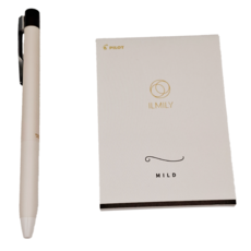 PILOT 百樂 ILMILY MEMO 筆記本鋼珠筆組 NUANCE BLACK系列, 溫和黑棕, 1組