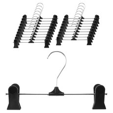코멧 홈 심플 치마바지걸이, 20개, 블랙