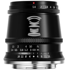 티티아티산 17mm F1.4 후지필름 X 마운트 렌즈 블랙, TTArtisan 17mm F1.4