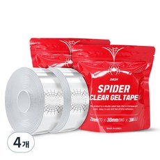 Dash Spider 透明凝膠雙面膠帶 3m, 4個