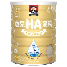 QUAKER 桂格 敏兒HA麥精 五種水果配方 6個月以上, 700g, 12罐