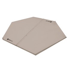 ROTICAMP 六角形露營自動充氣睡墊, 棕褐色