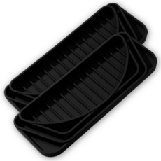 Gajugashop 矽膠飲水機接水盤, 2個, 黑色