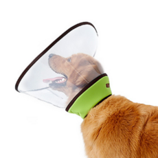 The Flow Company 柔軟舒適大型犬用頸圈 綠色 XL, 300克, 1個