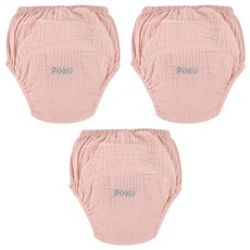 PUKU 藍色企鵝 雲感波浪學習褲, 莓粉, 3件