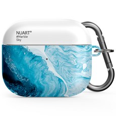 누아트 패턴B 디자인 하드케이스, 에어팟3세대, 마블스카이