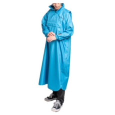 PIOGGIA 義式輕量套頭雨衣, 2XL, 霧霾藍