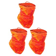 인콘트로 귀걸이 쿨 멀티스카프 넥워머 3p, 트라이 주황, 3개