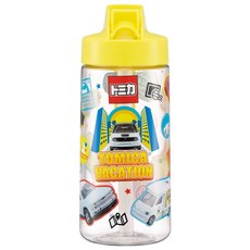 Skater 摺疊吸管式透明水壺, 多美車, 500ml, 1個