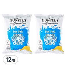 HUNTER'S gourmet 無麩質海鹽手工洋芋片, 125g, 12包