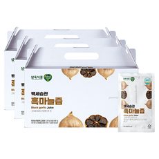 삼육 백세습관 흑마늘즙, 3박스, 2.1L