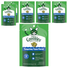 Greenies 健綠 貓咪潔牙餅, 2.1oz, 6包, 極鮮醇鮪