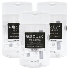 KOKUBO 小久保 雙口調味罐 方便調味 廚房收納好幫手, 200ml, 3入