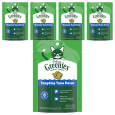 Greenies 健綠 貓咪潔牙餅, 2.1oz, 5包, 極鮮醇鮪