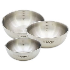 Baron 不鏽鋼攪拌碗 3種組, 混色