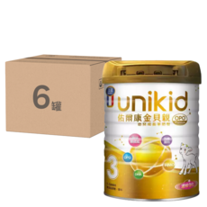 unikid 佑爾康 幼兒成長羊奶配方奶粉 OPO Premium 3號 1~3歲, 800g, 6罐