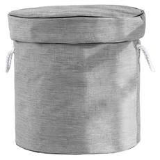 大容量快速收納牛津布束口袋桶, 灰色, 1個