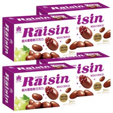 義美 超大葡萄乾巧克力, 135g, 4盒