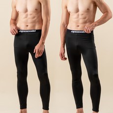 업스케일 남성용 기모 발열내의 타이즈 1+1 2매 세트