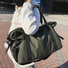 Suzina 大容量旅行用健身波士頓包, 卡其色