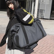 Suzina 大容量旅行用健身波士頓包, 灰色