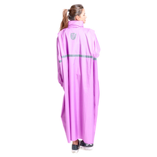 PIOGGIA 義式輕量套頭雨衣 身高180cm以上適用, 4XL, 螢石紫