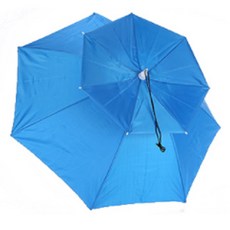 다매다매 2단 우산 모자, 블루