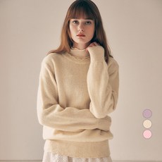 rolarola 女款馬海毛混紡波浪邊針織上衣