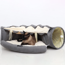 Redpuppy 寵物貓用隧道, 灰色, 1個