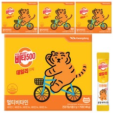 비타500 데일리 스틱 멀티비타민, 140g, 4개
