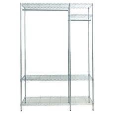 dayneeds 日需百備 輕型電鍍 插管 四層大衣櫥 附深藍色布套