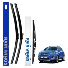 RAIN WINGS 油電混合動力 RV & SUV 車用 前+後雨刷組, Trax(A) 13年~15年, 1組