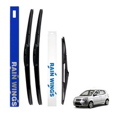 RAIN WINGS 三節式 RV SUV 車輛 前+後 雨刷組, Morning/New Morning