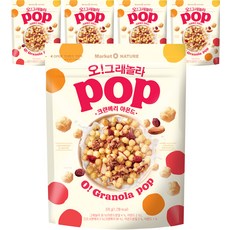 Market O NATURE Pop格蘭諾拉麥片 蔓越莓杏仁口味, 370g, 5包
