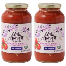 Wild Harvest 爐烤大蒜義大利麵醬, 2個, 680g