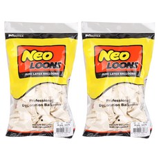 Neo LOONS NEOTEX 圓形氣球 30cm, 珍珠白, 2個