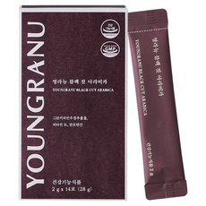 Youngranu Black Cut阿拉比卡咖啡, 1盒, 28g
