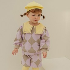 삠뽀요 아동용 로코 카라 상하의 세트 NLTCE01