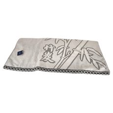 星紅織品 厚感竹炭浴巾 台灣製, 灰色 + 白色 + 黑色, 1條