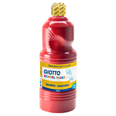 GIOTTO 可洗式兒童顏料 紅色, 1色, 500ml