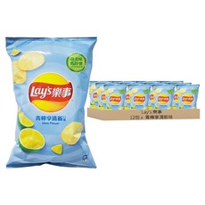 Lay's 樂事 洋芋片 青檸享清新口味, 85g, 12包