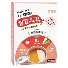 農純鄉 寶寶高湯 鮮蔬魚 4包, 600g, 14盒