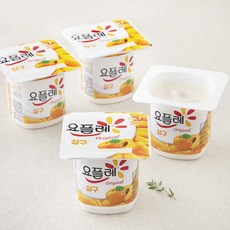 요플레 빙그레 살구, 85g, 4개