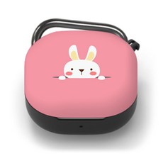 NUART Buds Live/Buds Pro/Buds 2 設計款硬殼保護套, 單一商品, 兔子02, 1個