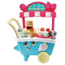 LeapFrog 跳跳蛙 冰淇淋小老闆學習車 雙語版，多種音效及配件, 1個, pink